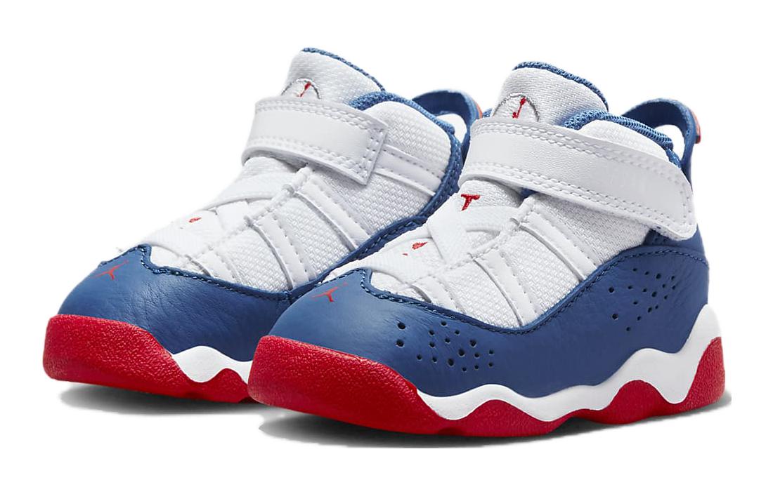 (TD) Air Jordan 6 Rings 'White True Blue' 323420-140