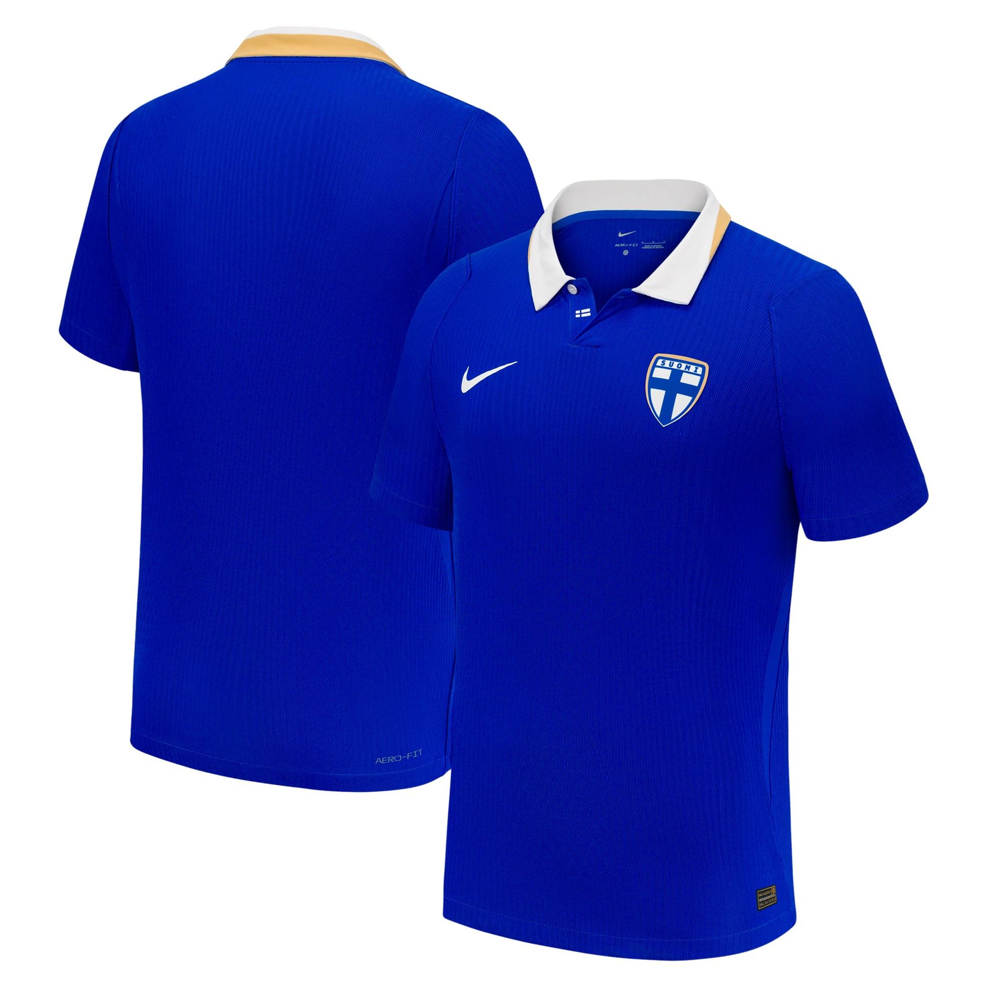 Nike Finland 2026 Match Away Aero-FIT Soccer Authentic Jersey 'Hyper Blue White' IO4560-413
