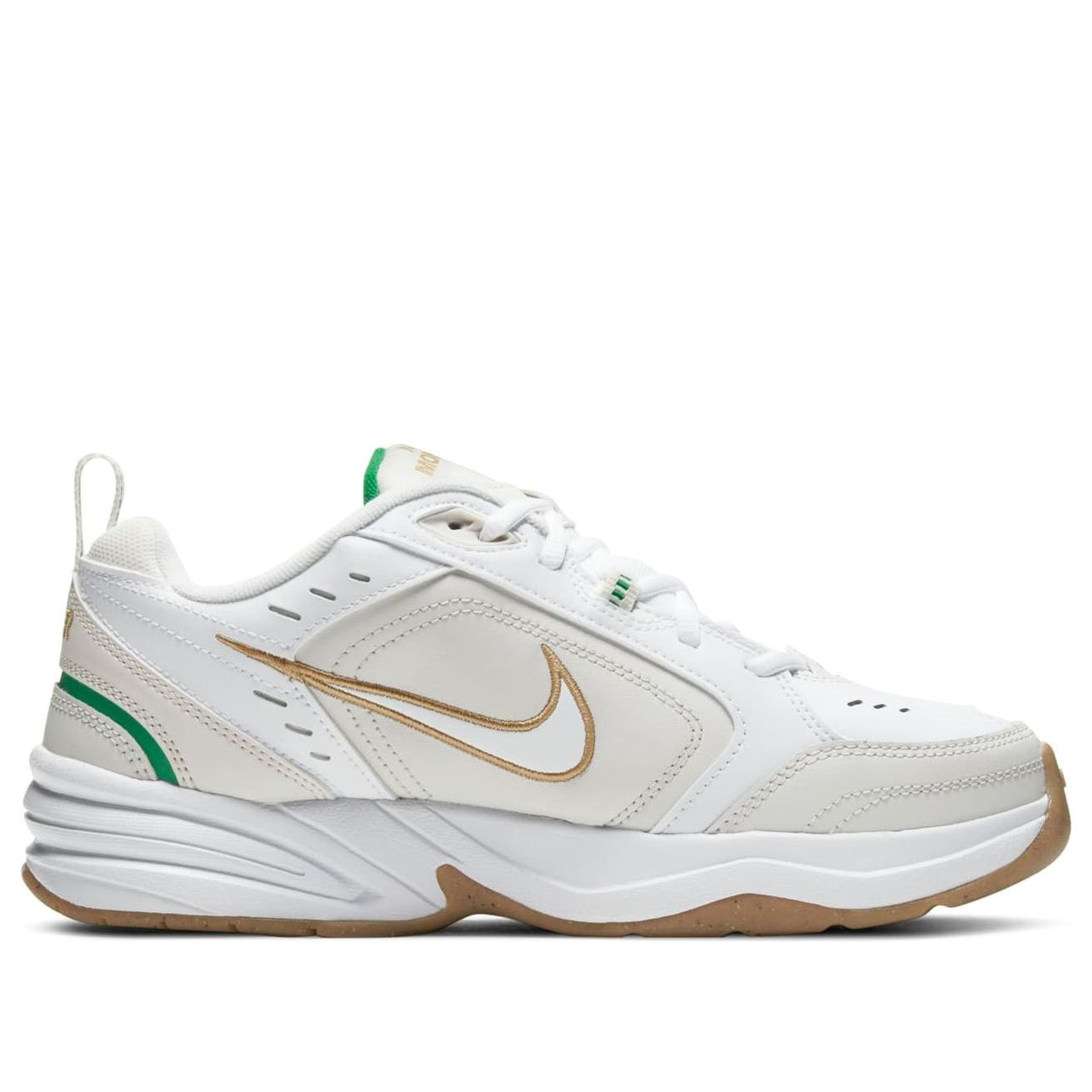 حذاء Nike Air Monarch IV 'White Lucky Green Gold' 415445-103