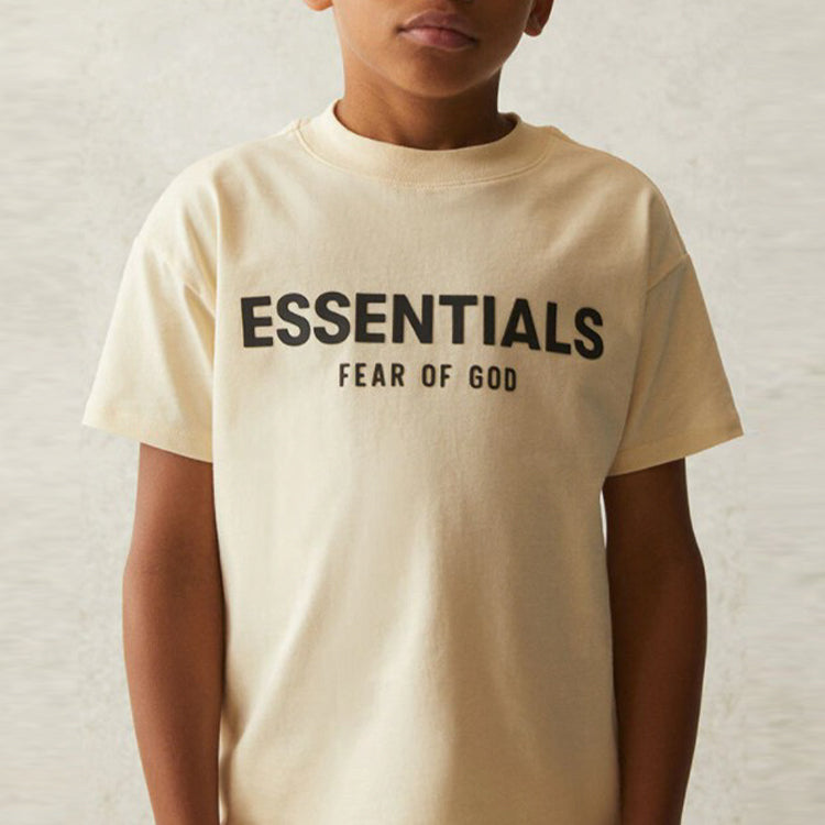 (GS) Fear of God Essentials SS21 Short Sleeve Tee Buttercream/Cream T FOG-SS21-538