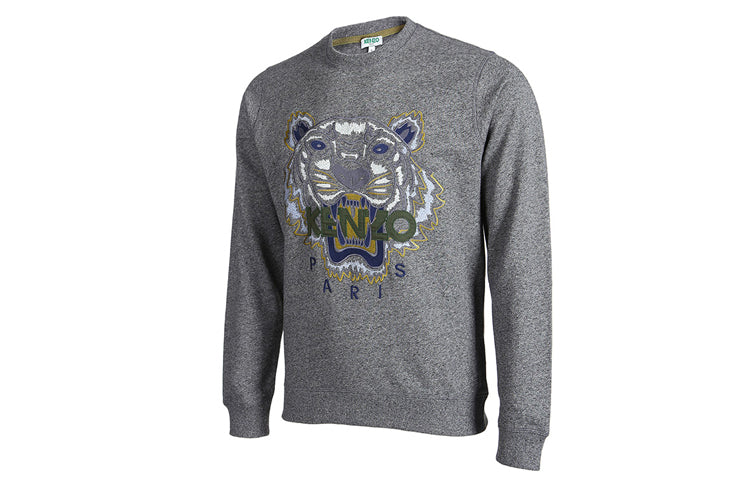 Men's KENZO Gray Cotton Tops F765SW0014XC-98