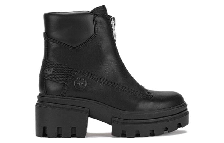 (WMNS) Timberland Everleigh Front-Zip Boot 'Black Nubuck' A5YJV