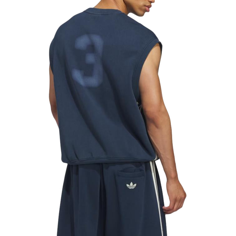 adidas Trefoil Vest Asia Sizing 'Night Indigo' KT7890