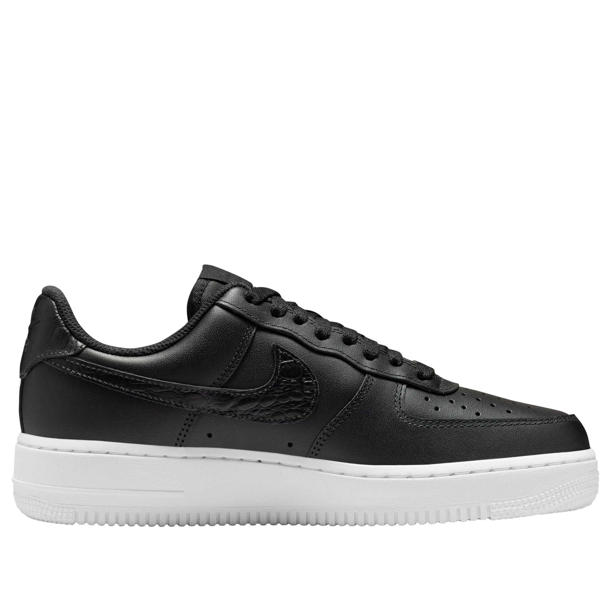 (WMNS) Nike Air Force 1 Low Pebble Croc 'Black' IO4837-001
