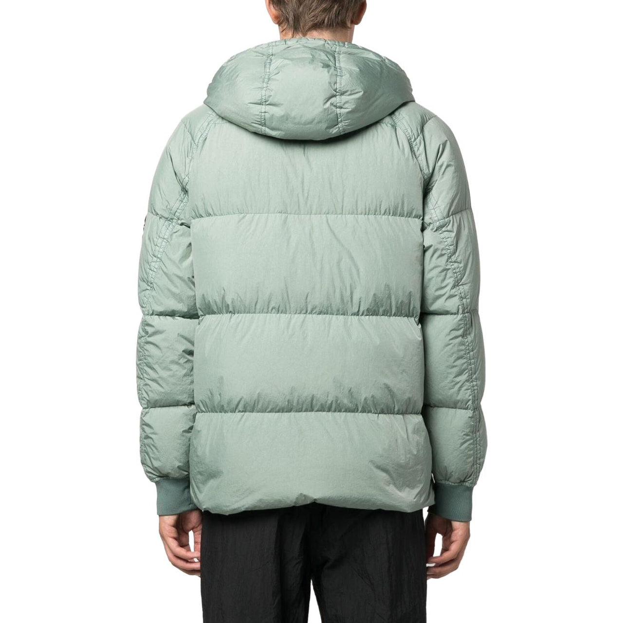 STONE ISLAND Crinkle Reps Hooded Down Jacket 'Sage' 791540723-V0055