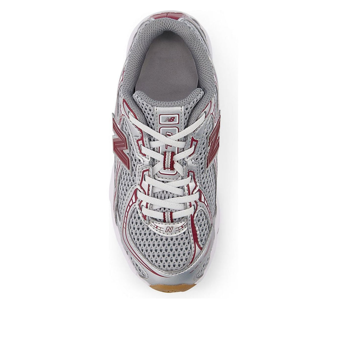 (PS) New Balance 740 Bungee Lace 'Silver Metallic Monarch Burgundy' PZ740MS