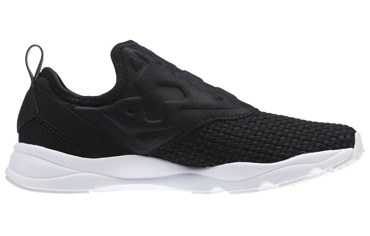 (WMNS) Reebok Furylite Slip On Woven 'Black' CM9809