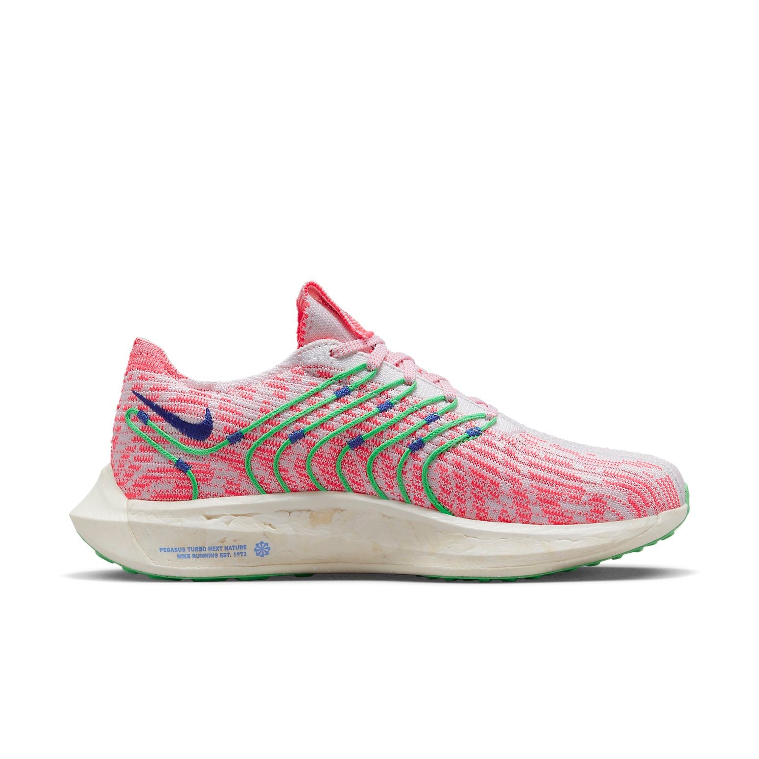 (WMNS) Nike Pegasus Turbo Next Nature Road Running Shoes 'Hot Punch Electric Algae' FJ4546-100