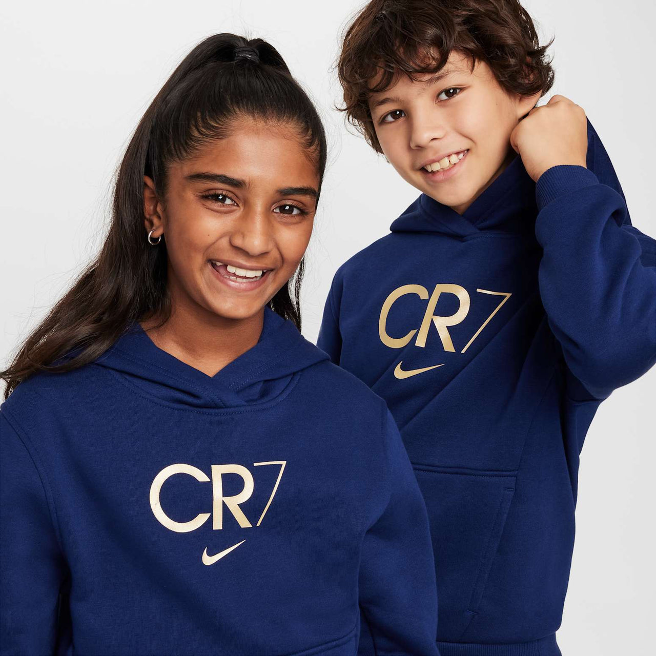 (GS) Nike CR7 Club Fleece Football Hoodie 'Blue' HF4348-492