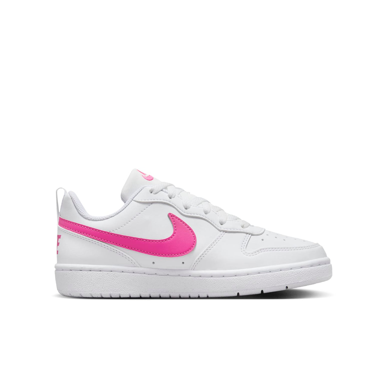 (GS) Nike Court Borough Low Recraft 'White Laser Fuchsia' DV5456-113