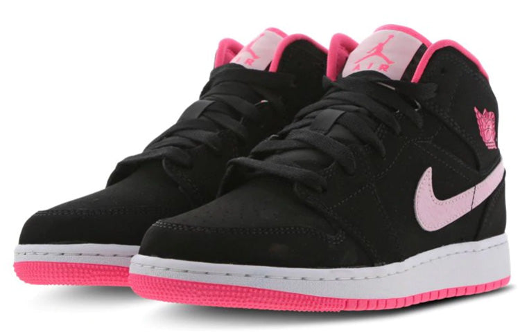 (GS) Air Jordan 1 Mid 'Black Digital Pink' 555112-066