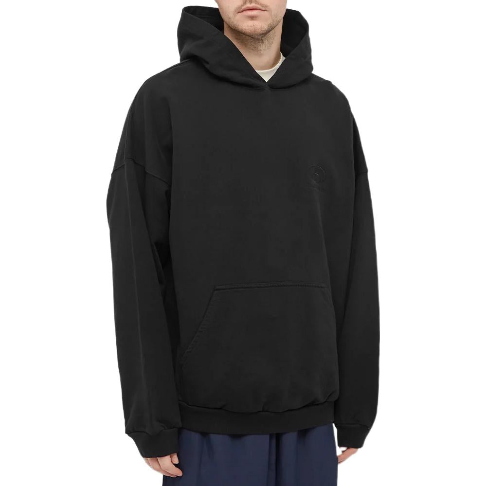 Balenciaga Back Logo Popover Hoodie 'Black' 674986TLV971069