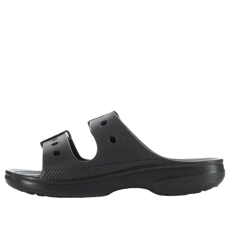 (WMNS) Crocs Metallic Buckle Saturday Sandal 'Black' 213316-001