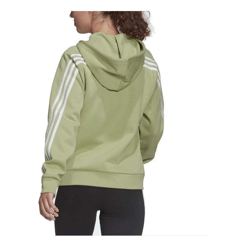 (WMNS) adidas Sportswear Future Icons 3-Stripes Hooded Track Top Asia Sizing 'Green' HE1661