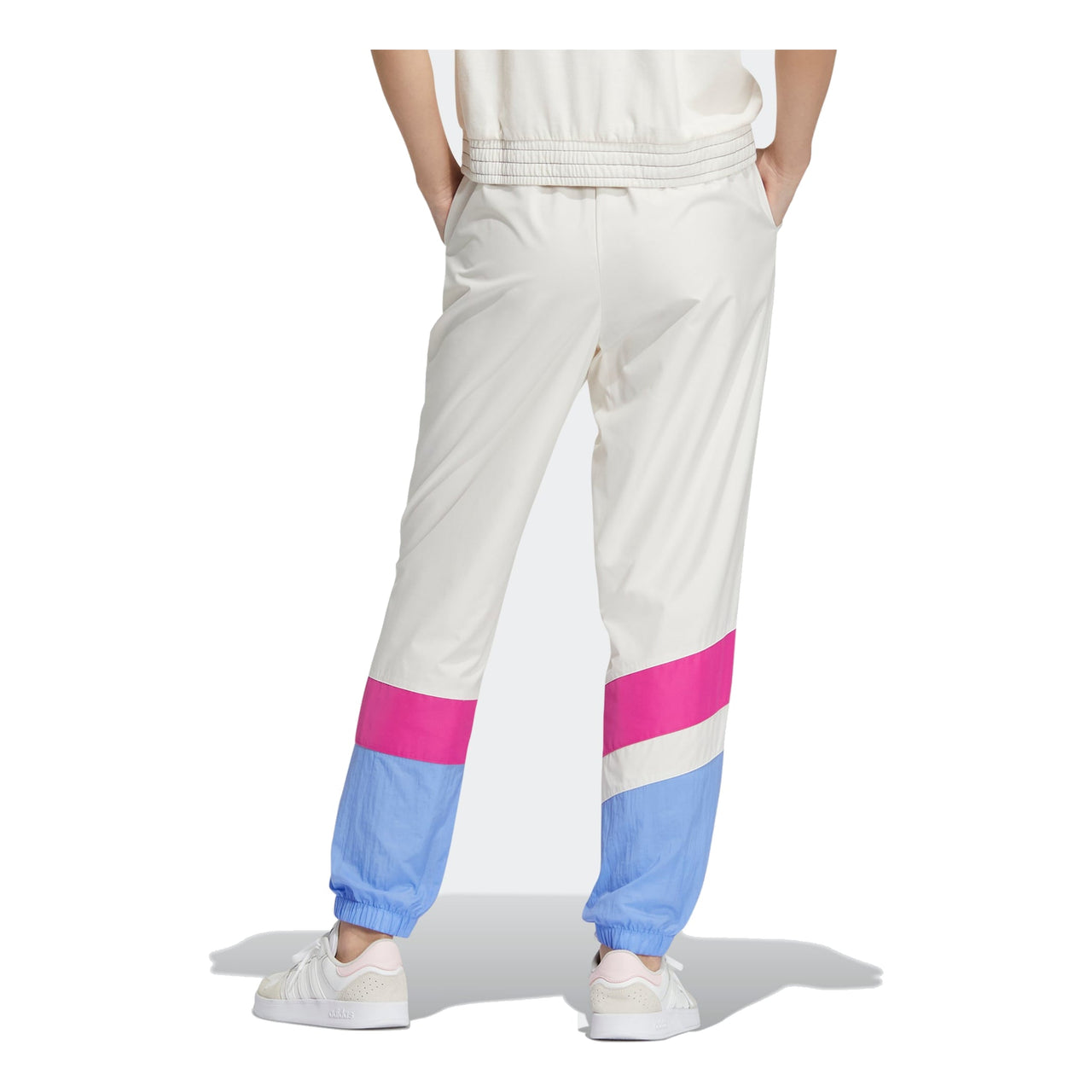 (WMNS) adidas Woven VBE Pants 'White Pink' IA6747