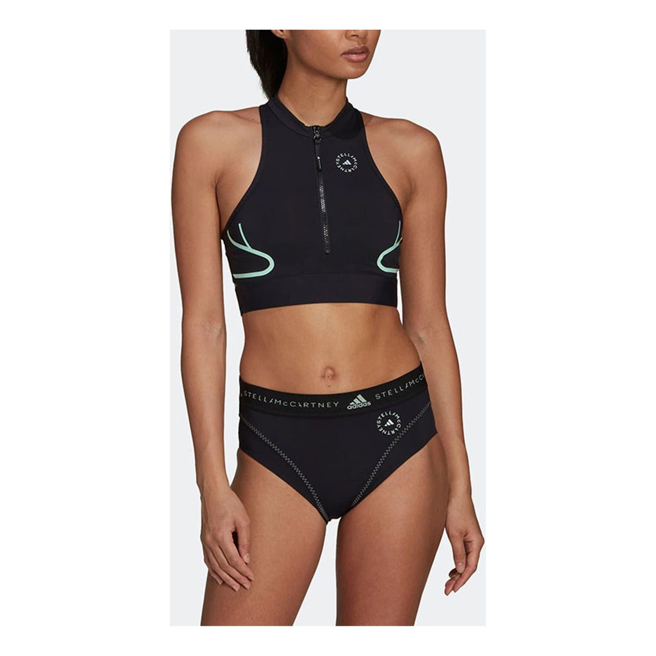 (WMNS) adidas by Stella McCartney Bikini Top Asia Sizing 'Black' HD9123