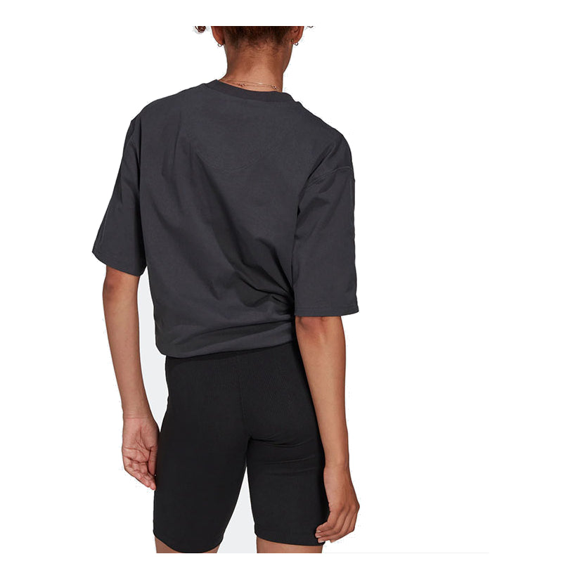 (WMNS) adidas Oversized T-Shirt Asia Sizing 'Black' HP1588