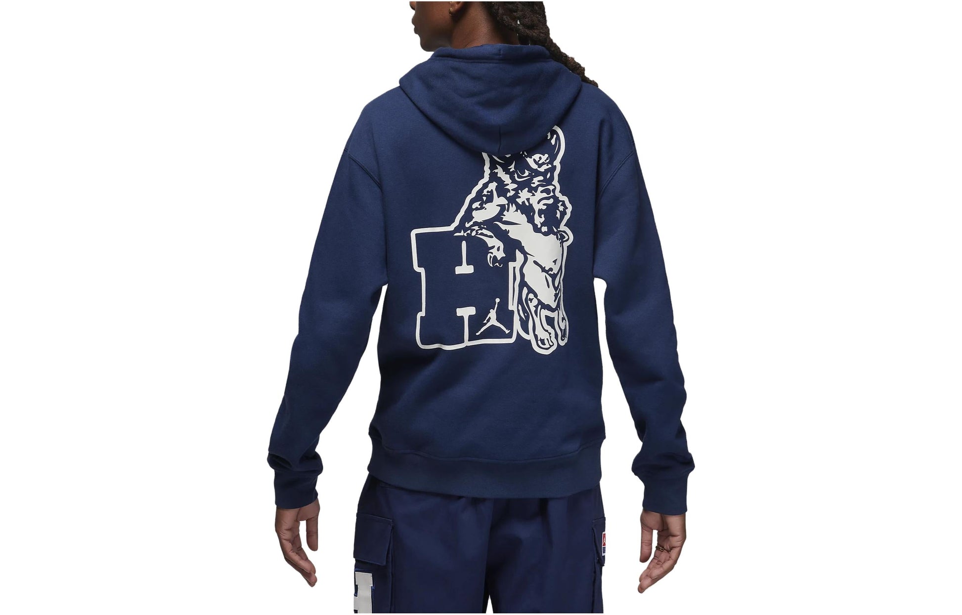 Air Jordan x Howard University Pullover Hoodie 'Navy' FJ9323-419