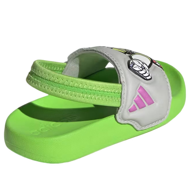 (TD) adidas x Pixar Toy Story Adilette Estrap Slides 'Semi Solar Green Purple Burst Grey Two' JQ4369