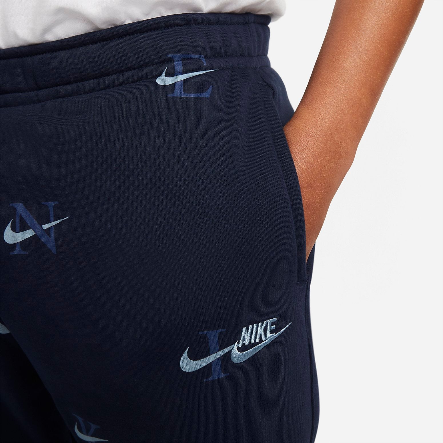 Nike NSW All-Over Print Club Fleece Joggers 'Blue' DV9611-451