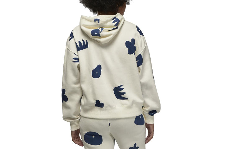 (WMNS) Air Jordan Artist Series By Mia Lee Fleece Hoodie 'White' DV2005-133