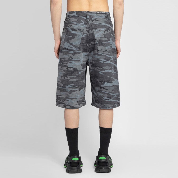Balenciaga Camouflage Bermuda Short 'Grey' 641464TJW551055