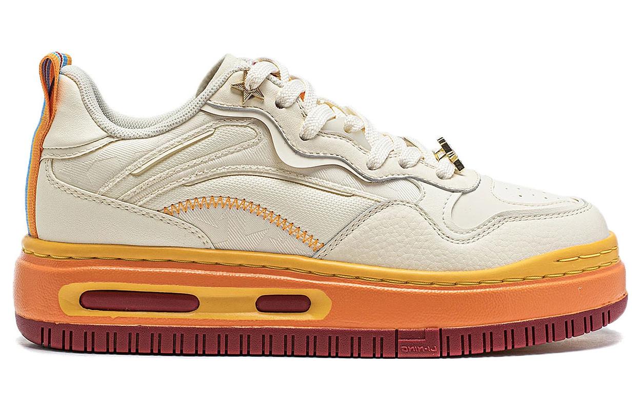 (WMNS) Li-Ning Future C1 'White Orange' AGCT500-4