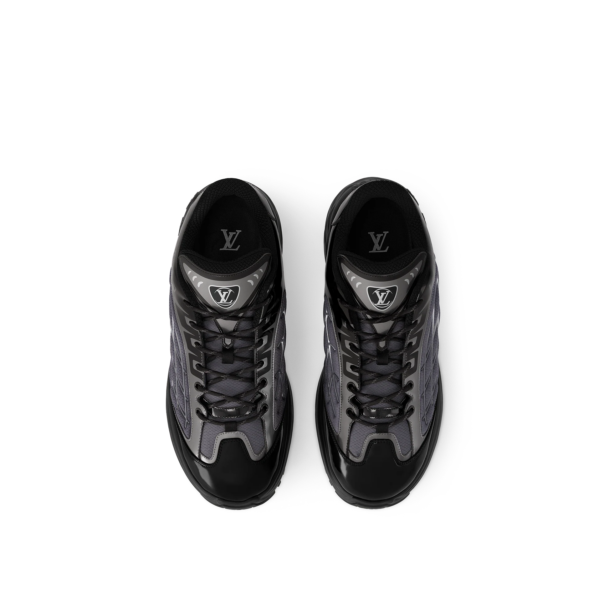 LOUIS VUITTON LV Discovery Lace Up Sneakers 'Black' 1ABZ2W