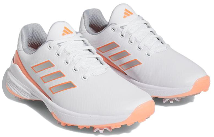 (WMNS) adidas ZG23 Golf Shoes 'Cloud White Silver Metallic Coral Fusion' GZ2176