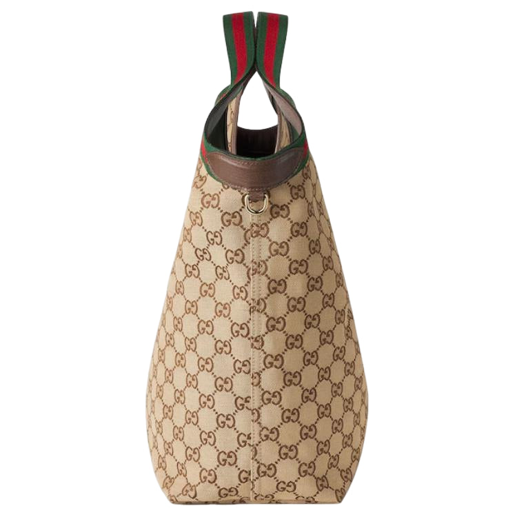 (WMNS) Gucci Giglio Large Tote Bag 'Beige Dark Brown' 853971-FAFFP-2547