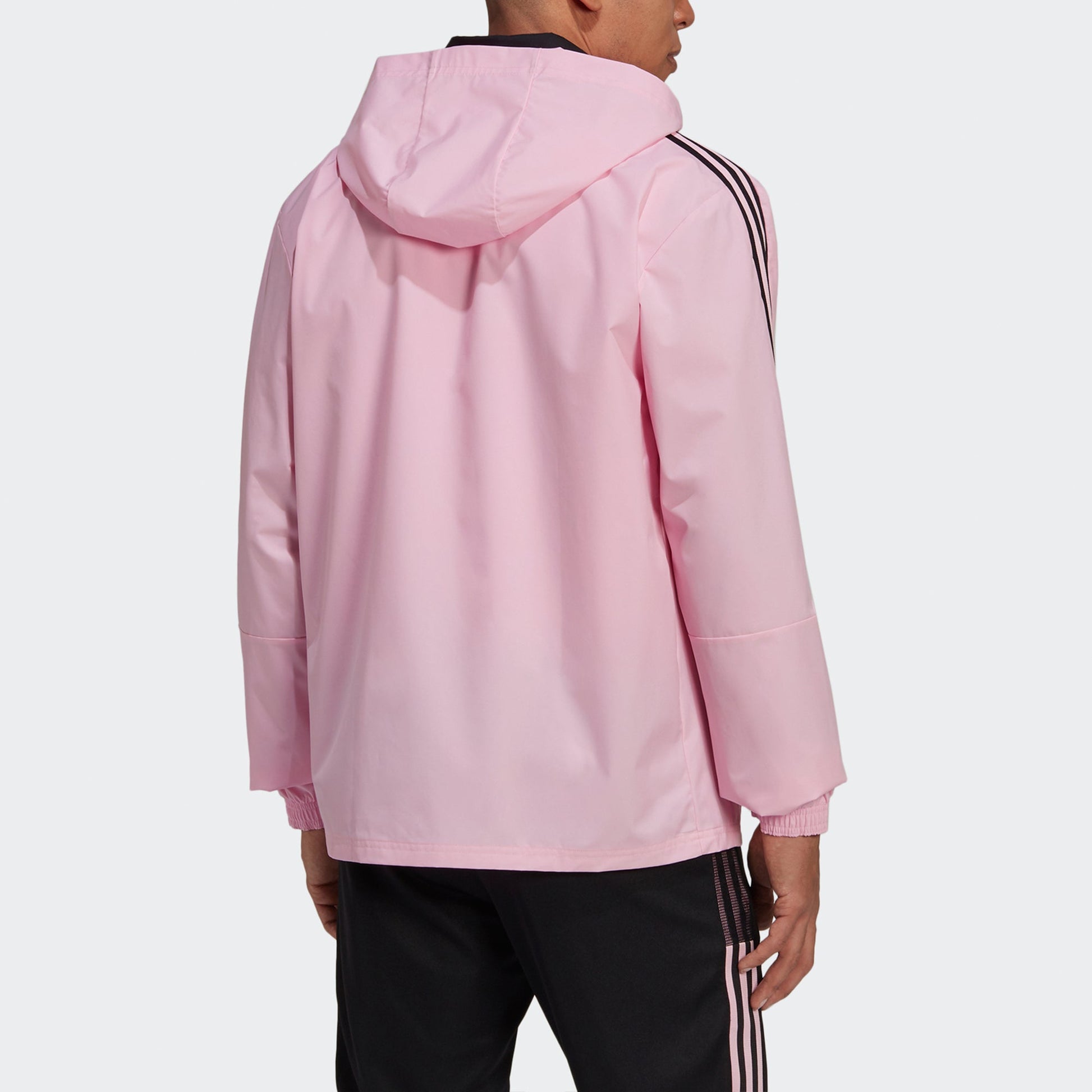 adidas Imcf Aw Jkt Miami International Team Logo Woven Soccer/Football Sports Hooded Jacket Pink GK9752