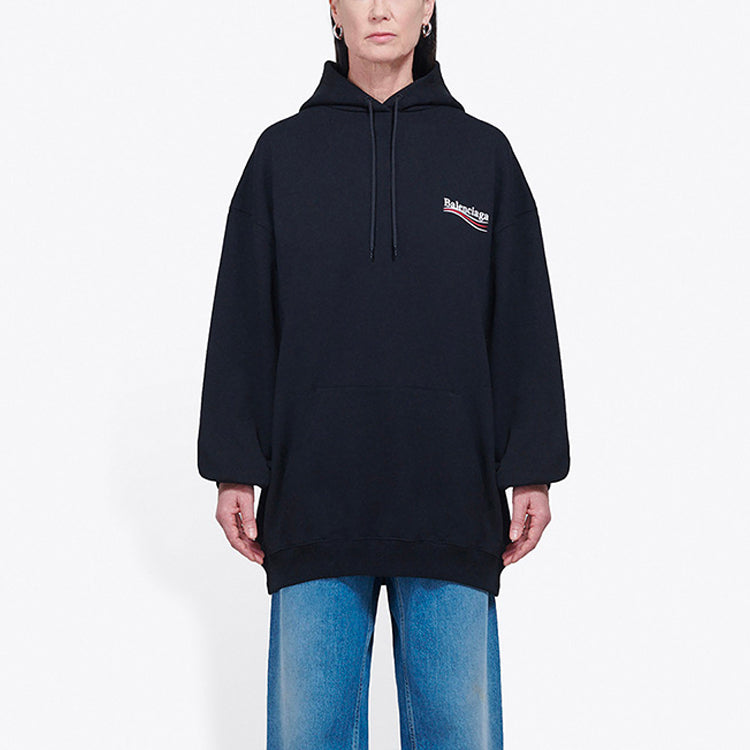 (WMNS) Balenciaga Printing Hoodie Black 578135TIV531000