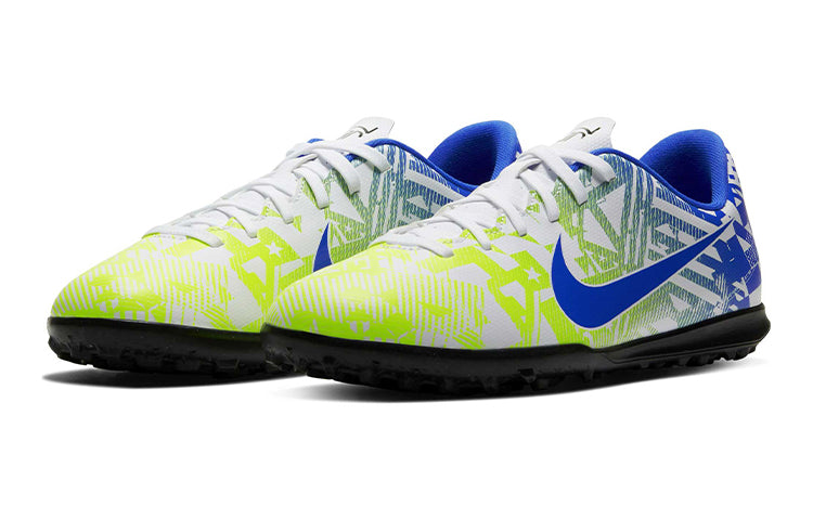 (GS) Nike JR Vapor 13 Club NJR TF Turf 'White Racer Blue Volt' CV9353-104