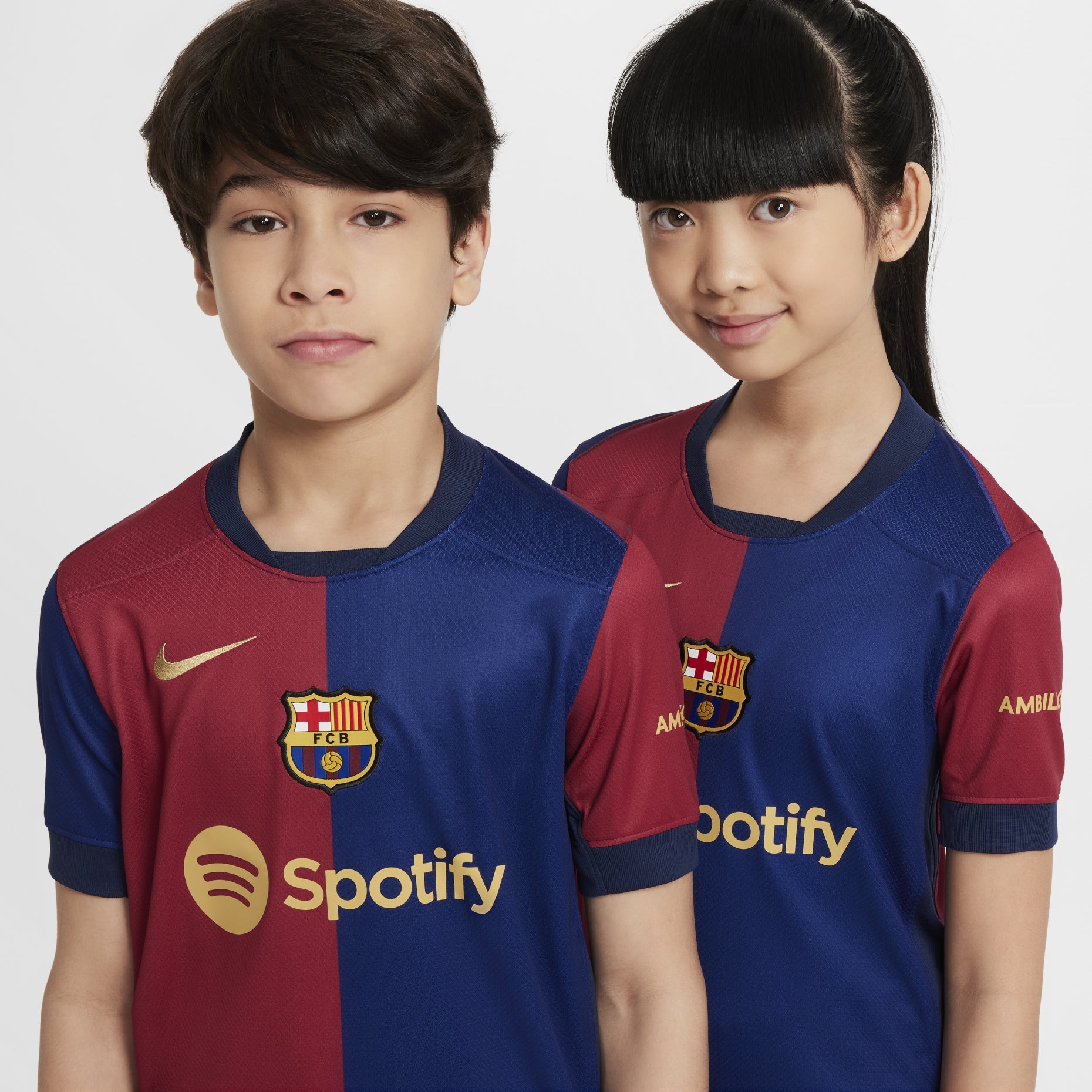 (GS) Nike FC Barcelona 24/25 Home Jersey 'Blue Red' FN9153-456