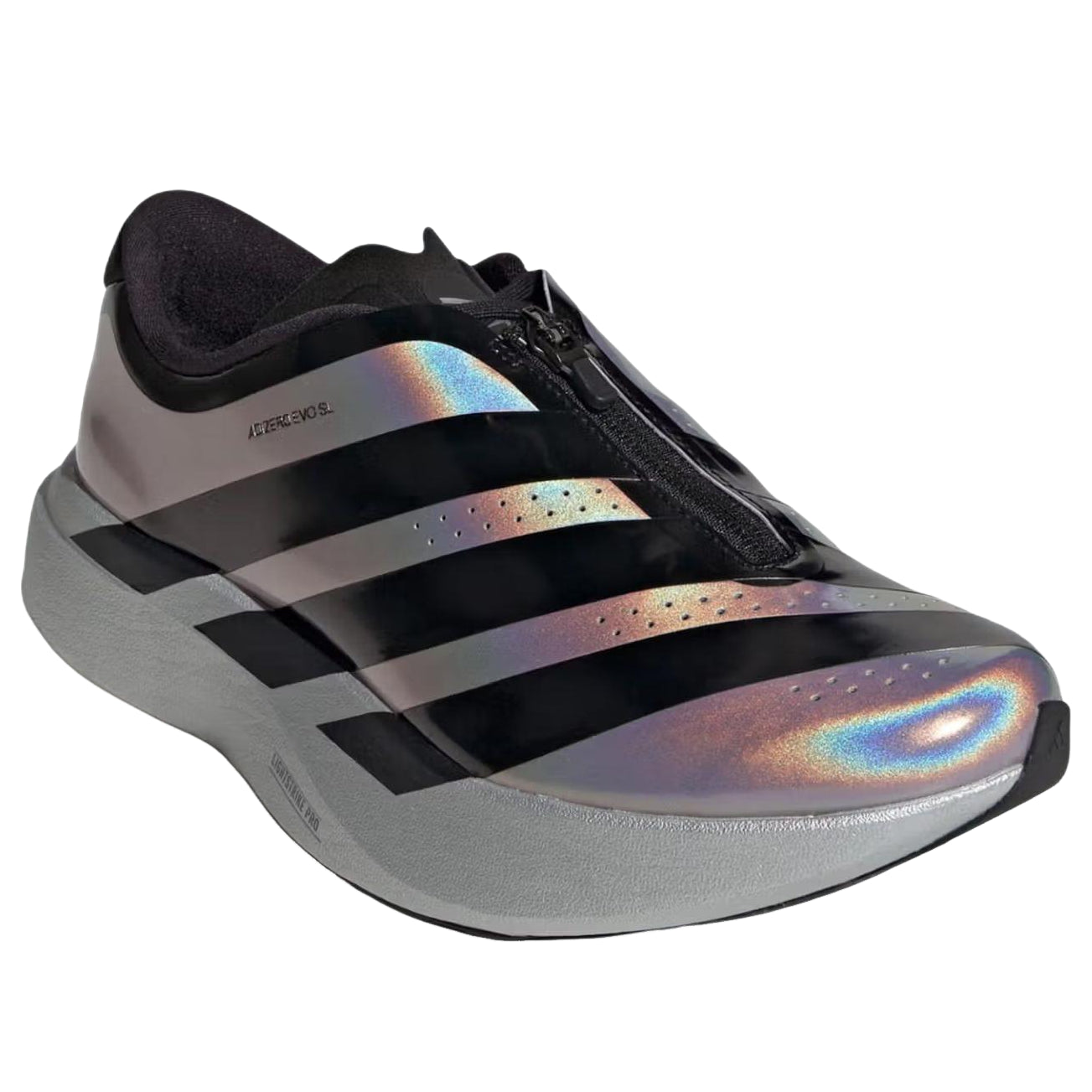 (WMNS) adidas Adizero Evo SL Zip 'Silver Metallic Black' KH7788