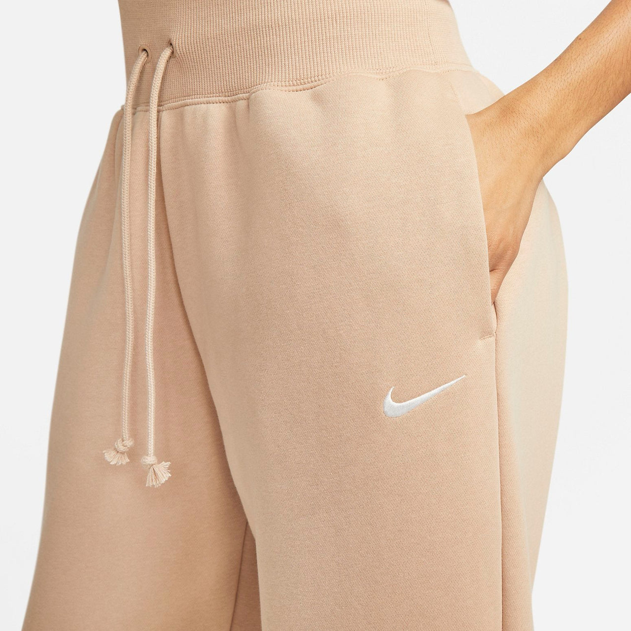 (WMNS) Nike Sportswear Phoenix Fleece High-Waisted Oversized Tracksuit Bottoms 'Hemp' DQ5887-200