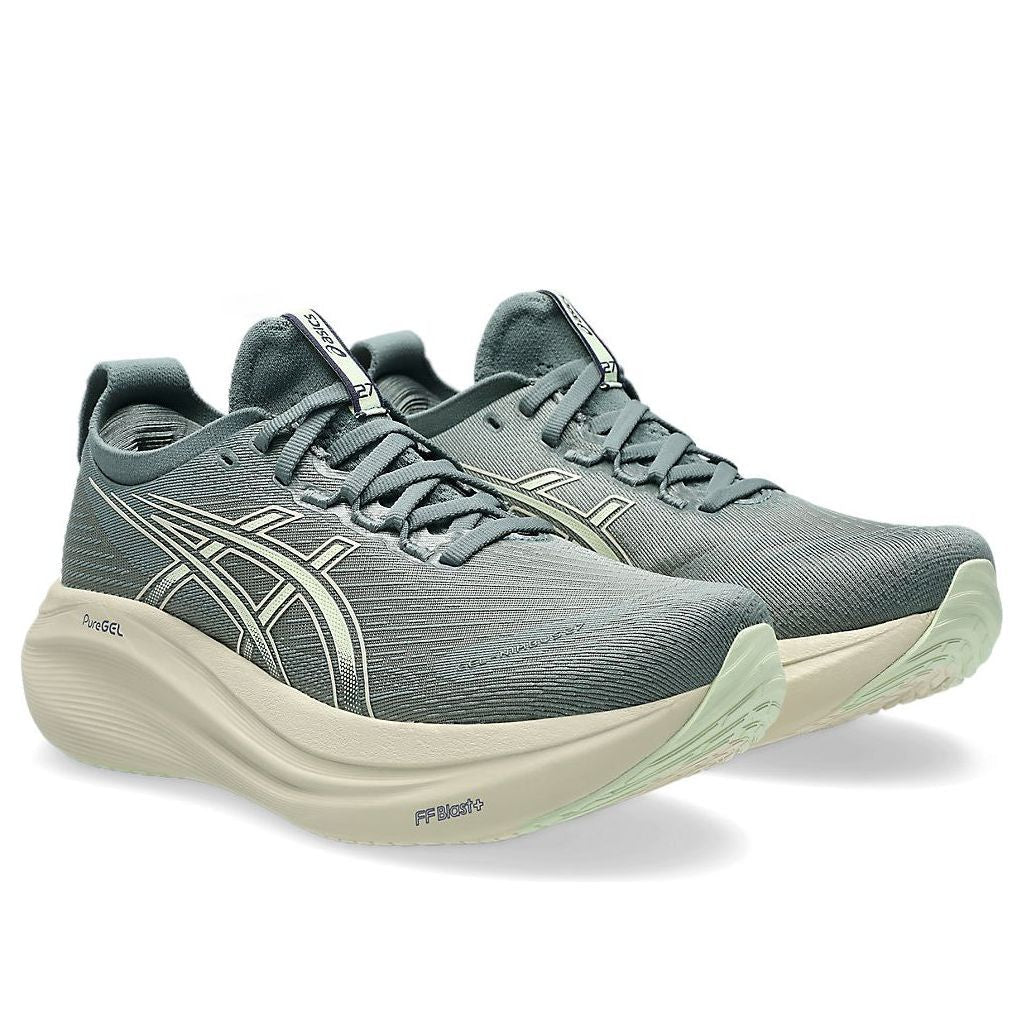 (WMNS) Asics Gel-Nimbus 27 'Monument Blue Whisper Green' 1012B753-402