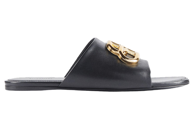 (WMNS) Balenciaga Oval Mules Black 604061WA8F91088