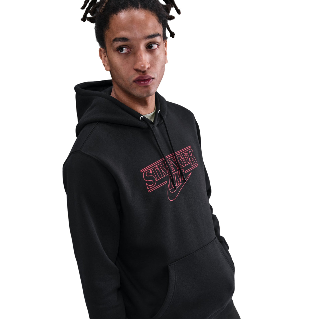 Nike x Stranger Things Fleece Hoodie 'Black' IF8519-010