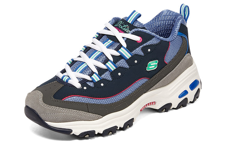 (WMNS) Skechers D'Lites 1.0 'Blue Green Red' 896062-NVMT