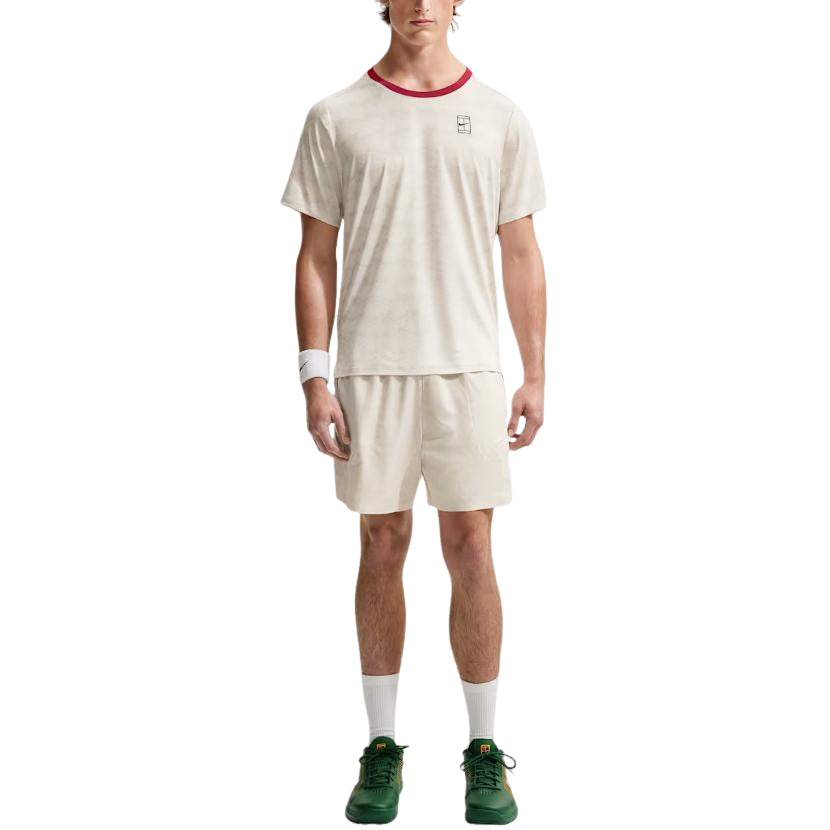 Nike Court Advantage Dri-FIT T-Shirt 'Light Bone Tough Red Black' IM6084-072