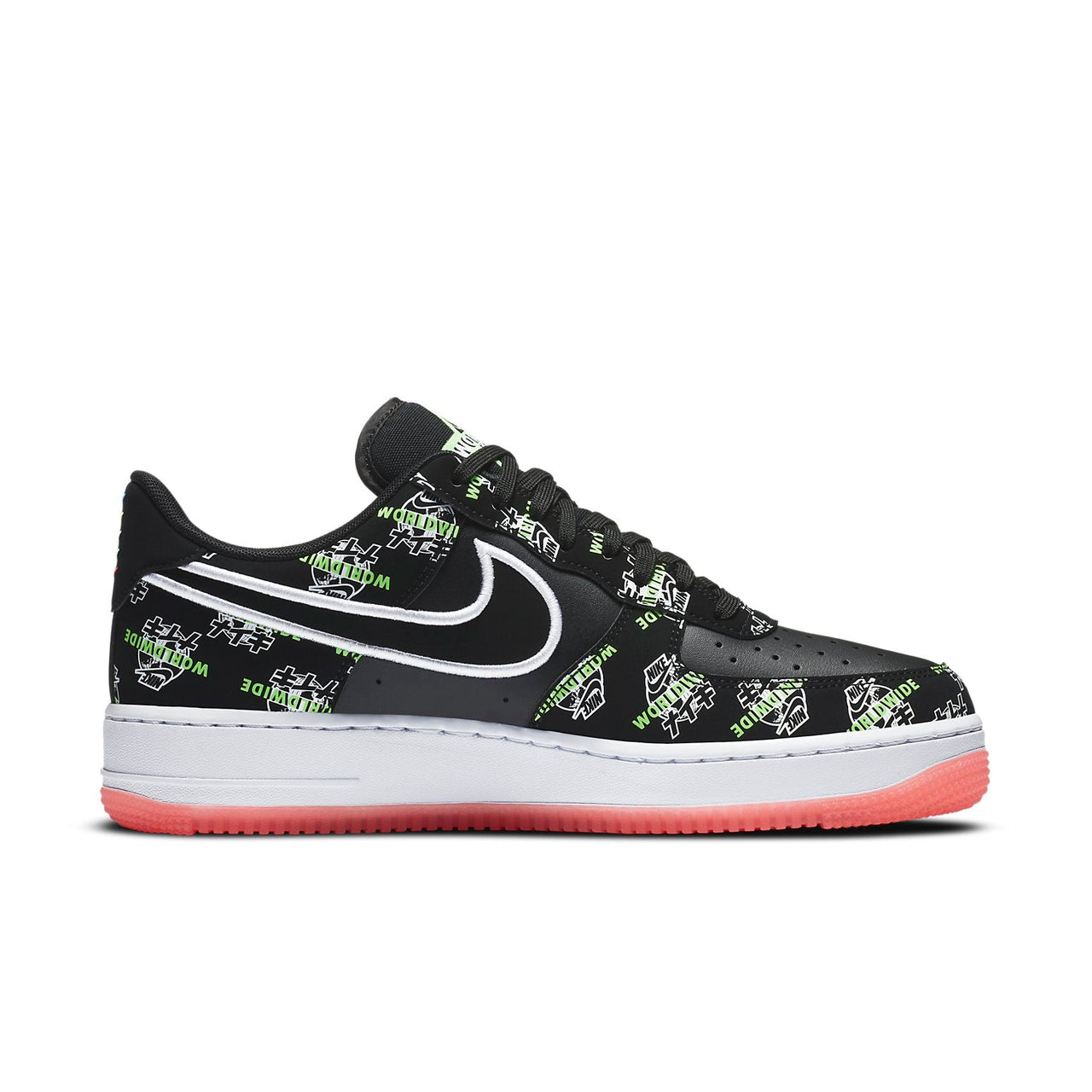 Nike Air Force 1 07 LV8 Worldwide 'Black White Red' DA1343-003