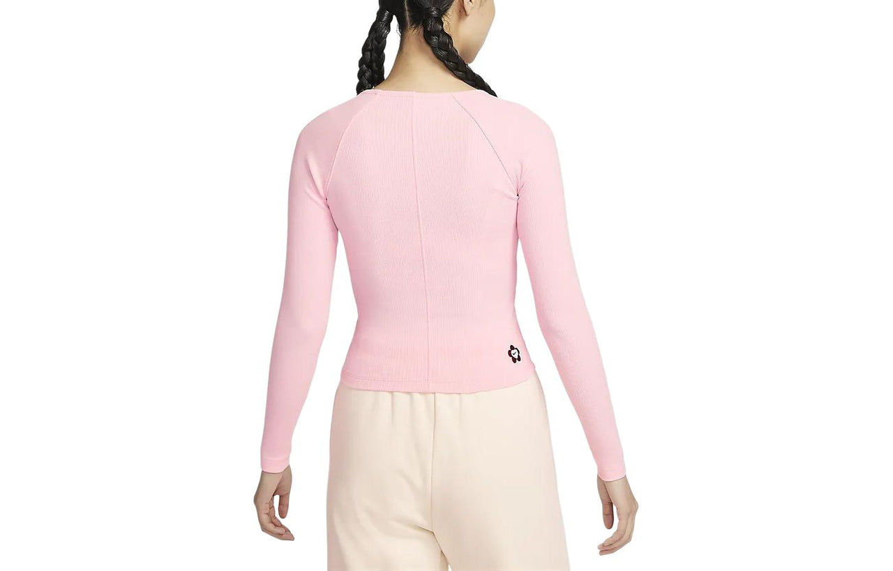 (WMNS) Nike Sportswear V-Day Long-Sleeve Full-Zip Top 'Pink' HF1133-631