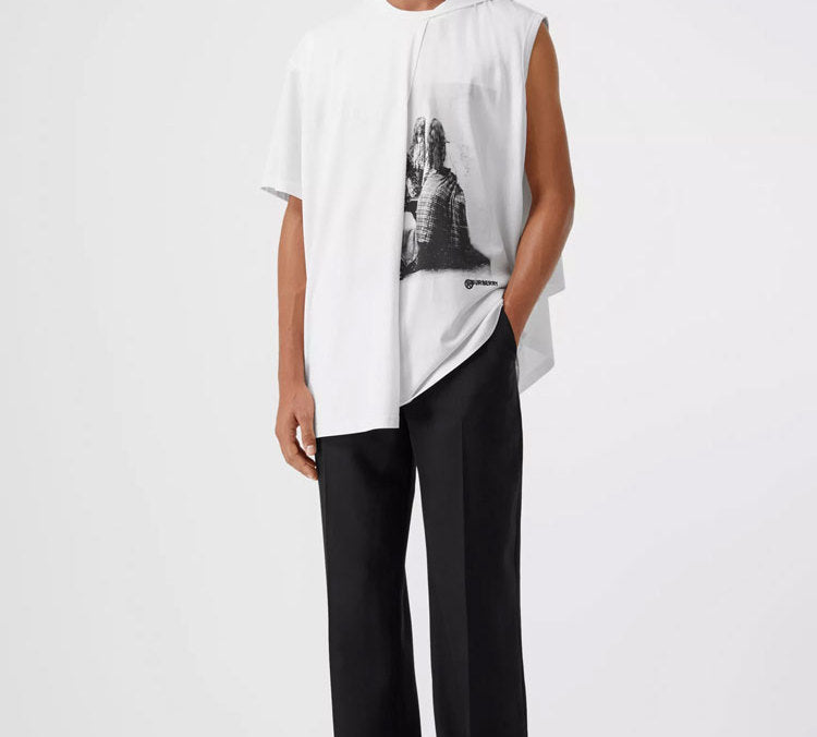 Men's Burberry Printing Short Sleeve White 45637831