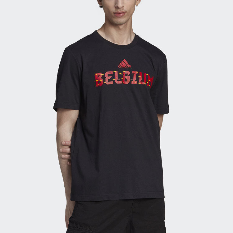 adidas FIFA World Cup 2022 Belgium T-shirt 'Black Red' HD6359