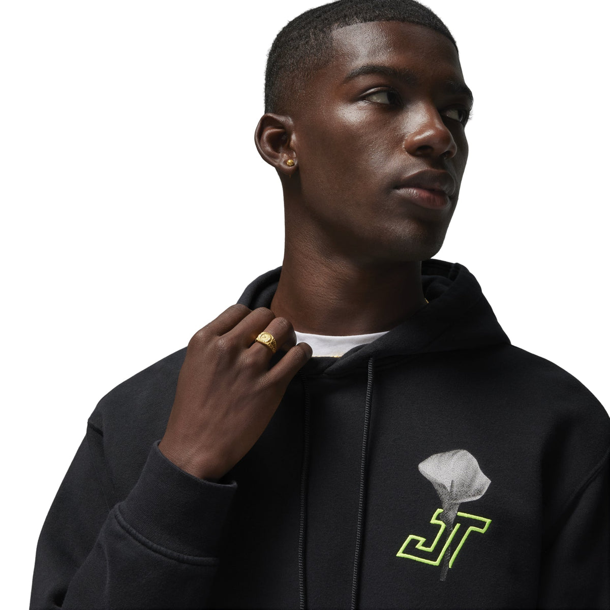Air Jordan Tatum Fleece Graphic Hoodie Asia Sizing 'Black' HF1175-010