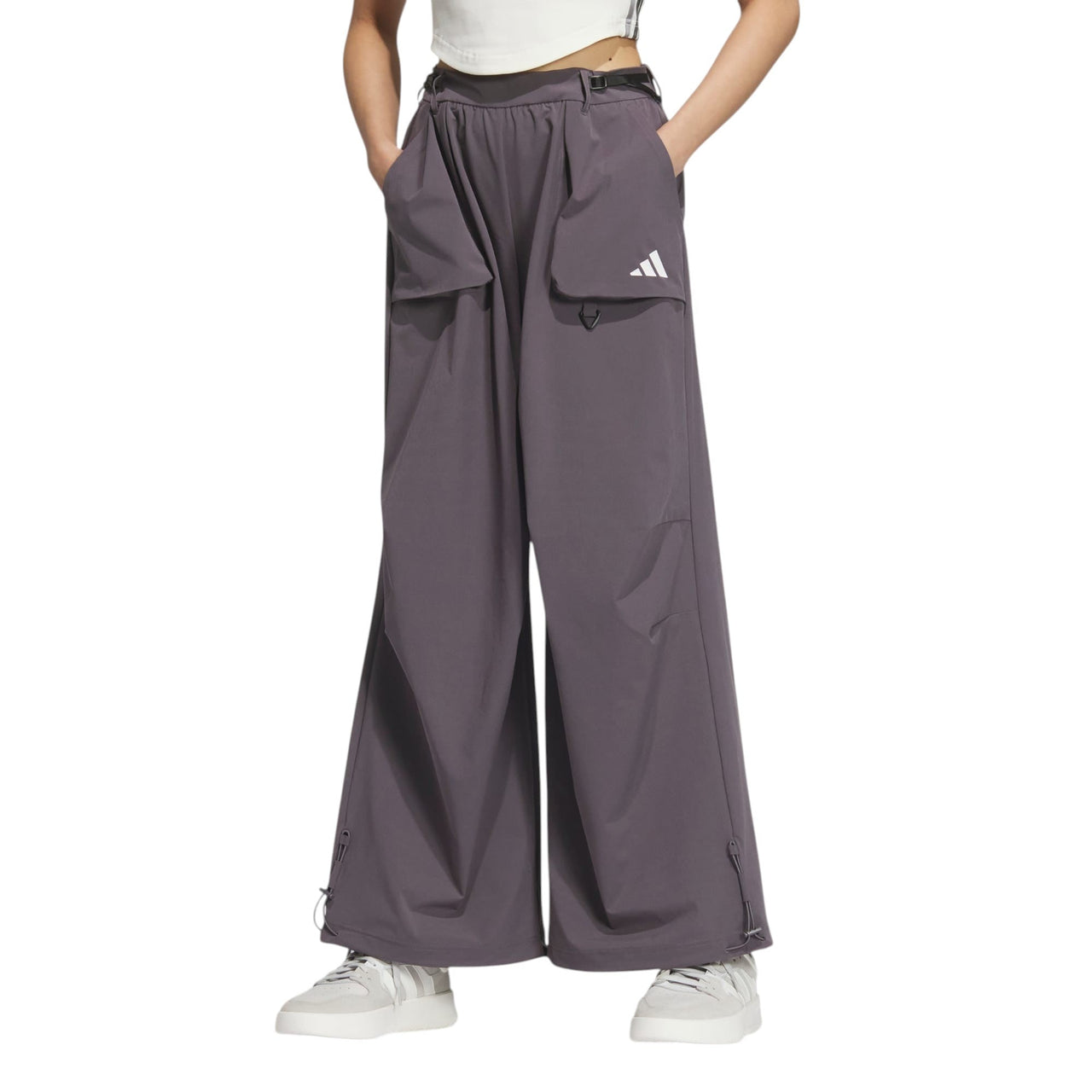 (WMNS) adidas Parachute Woven Pants Asia Sizing 'Grey' JZ2172