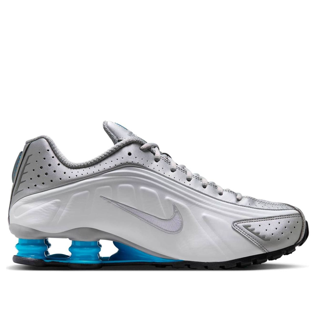 Nike Shox R4 'Metallic Silver White Blue Lagoon' HQ1988-005
