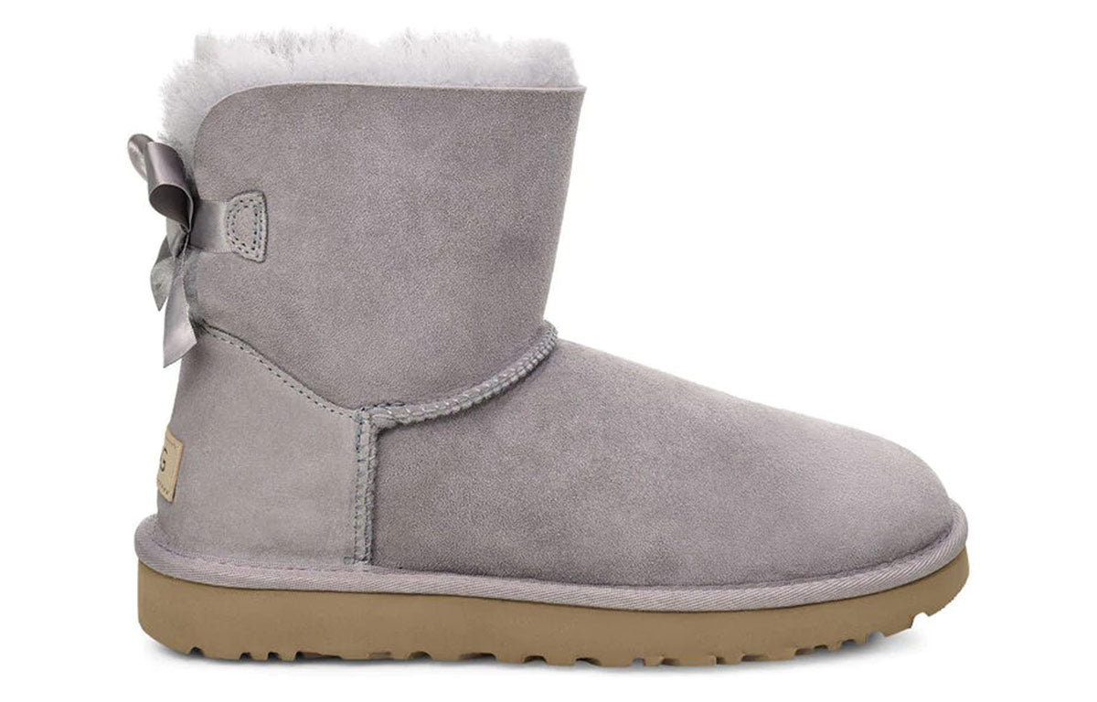 (WMNS) UGG Mini Bailey Bow II 'Grey' 1016501-SAMT