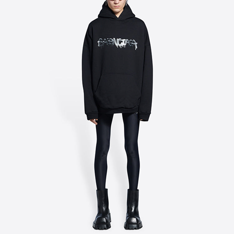 Balenciaga Slime Hoodie Wide Fit 'Black' 674986TLVF21069
